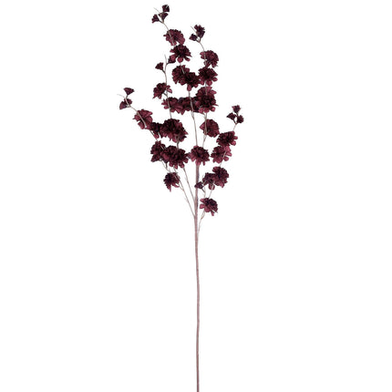 AliKopy 42" Tall Burgundy Artificial Silk Carnation Flower Stems - 2 B