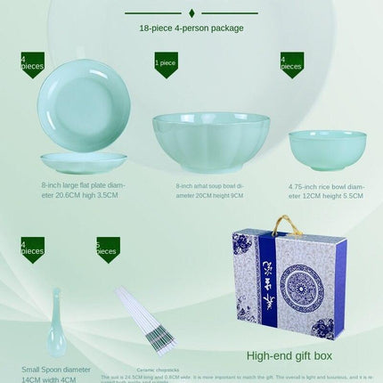 Elegant Ceramic Dining Set: Luxurious Tableware for Memorable Gatherings