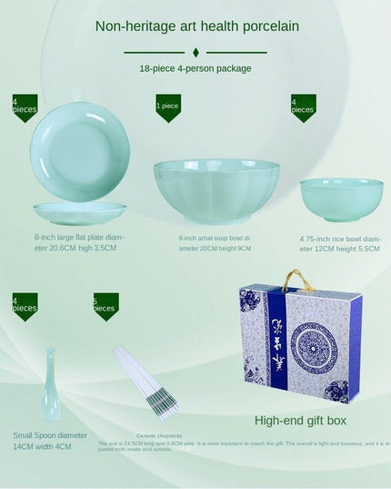 Elegant Ceramic Dining Set: Luxurious Tableware for Memorable Gatherings