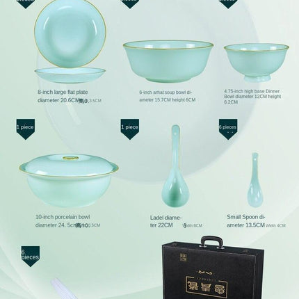 Elegant Ceramic Dining Set: Luxurious Tableware for Memorable Gatherings