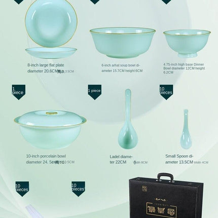 Elegant Ceramic Dining Set: Luxurious Tableware for Memorable Gatherings