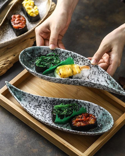 Sushi Serenity: Exquisite Ceramic Plate for Gourmet Dining