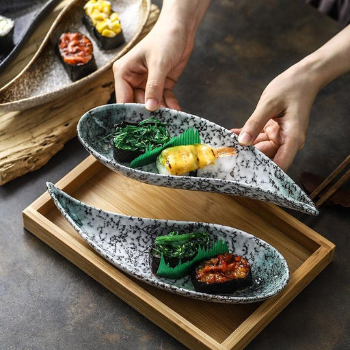 Experience Elevated Japanese Ceramic Plate for Culinary Delights