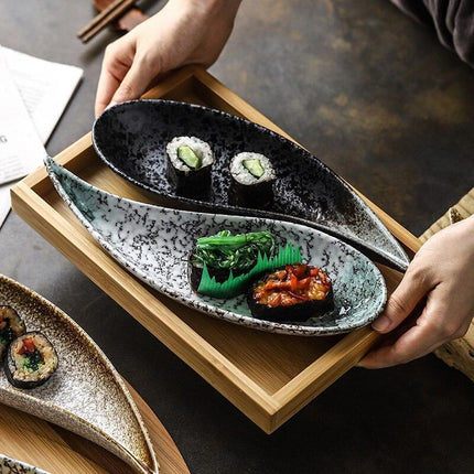 Sushi Serenity: Exquisite Ceramic Plate for Gourmet Dining