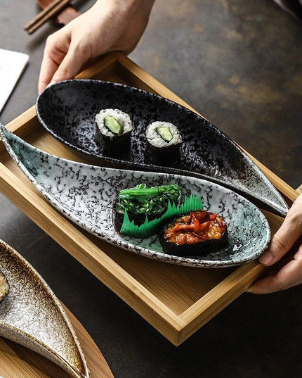 Sushi Serenity: Exquisite Ceramic Plate for Gourmet Dining