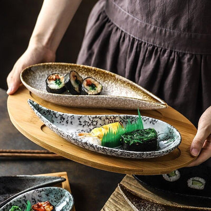 Sushi Serenity: Exquisite Ceramic Plate for Gourmet Dining