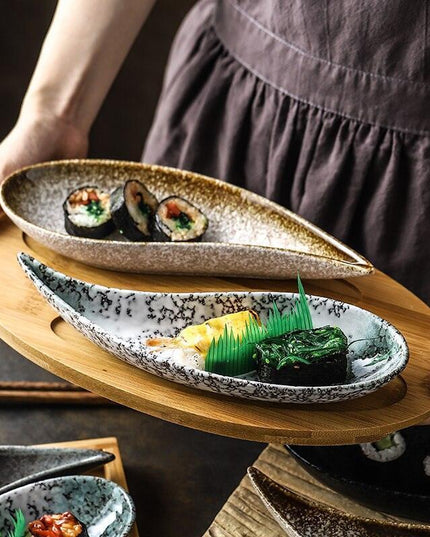 Sushi Serenity: Exquisite Ceramic Plate for Gourmet Dining