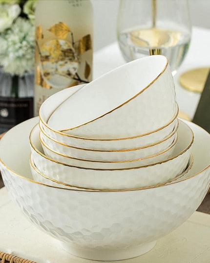 Luxurious Korean-Style Ceramic Dining Set for Memorable Celebrations