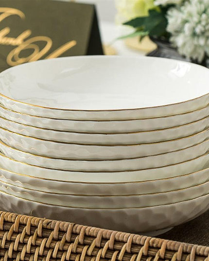 Luxurious Korean-Style Ceramic Dining Set for Memorable Celebrations