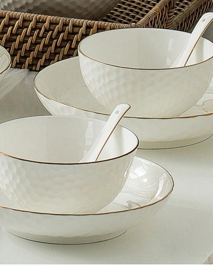 Luxurious Korean-Style Ceramic Dining Set for Memorable Celebrations