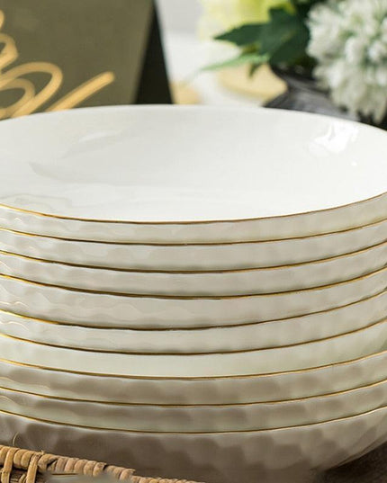 Luxurious Korean-Style Ceramic Dining Set for Memorable Celebrations