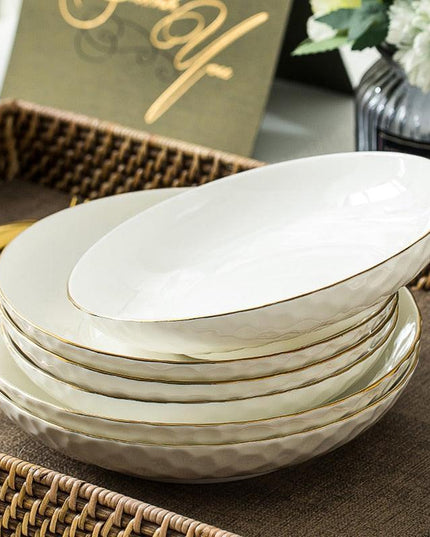 Luxurious Korean-Style Ceramic Dining Set for Memorable Celebrations