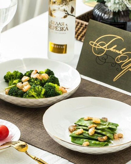 Luxurious Korean-Style Ceramic Dining Set for Memorable Celebrations