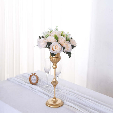 AliKopy 2 Pack 10" Cream Silk Rose Flower Balls - Artificial Centerpie