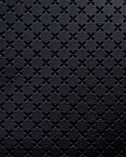 Elegant Artisan Cross-Pattern Faux Leather Sheet for Creative Projects