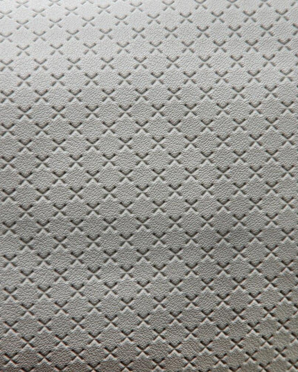 Elegant Artisan Cross-Pattern Faux Leather Sheet for Creative Projects