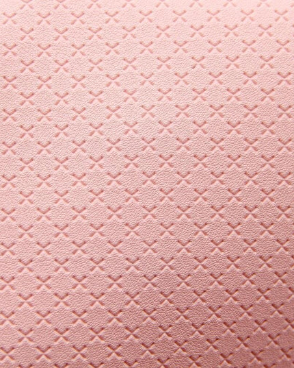 Elegant Artisan Cross-Pattern Faux Leather Sheet for Creative Projects