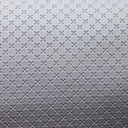 Elegant Artisan Cross-Pattern Faux Leather Sheet for Creative Projects