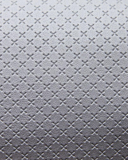Elegant Artisan Cross-Pattern Faux Leather Sheet for Creative Projects