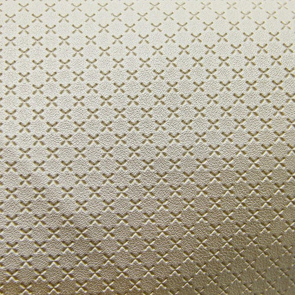 Elegant Artisan Cross-Pattern Faux Leather Sheet for Creative Projects