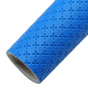 Elegant Artisan Cross-Pattern Faux Leather Sheet for Creative Projects