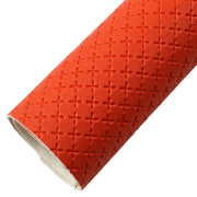 Elegant Artisan Cross-Pattern Faux Leather Sheet for Creative Projects