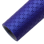 Elegant Artisan Cross-Pattern Faux Leather Sheet for Creative Projects