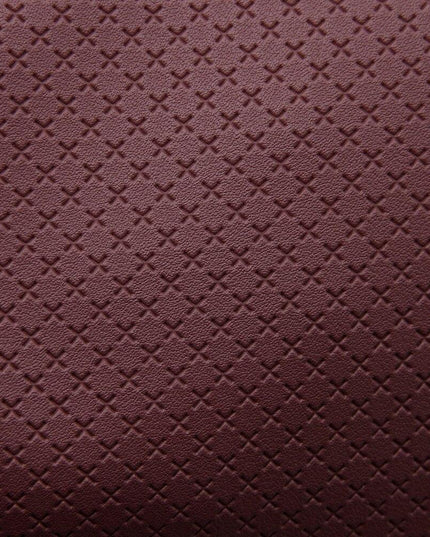 Elegant Artisan Cross-Pattern Faux Leather Sheet for Creative Projects