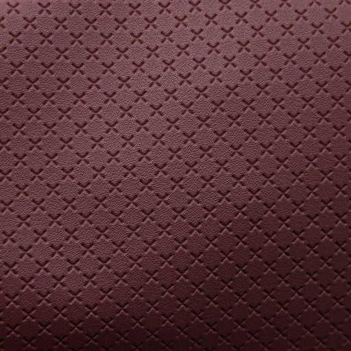 Luxurious Textured Faux Leather Sheet with Cross-Pattern Design