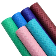 Elegant Artisan Cross-Pattern Faux Leather Sheet for Creative Projects