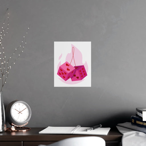 Elegant Cube Love Matte Posters for Stylish Home Decor