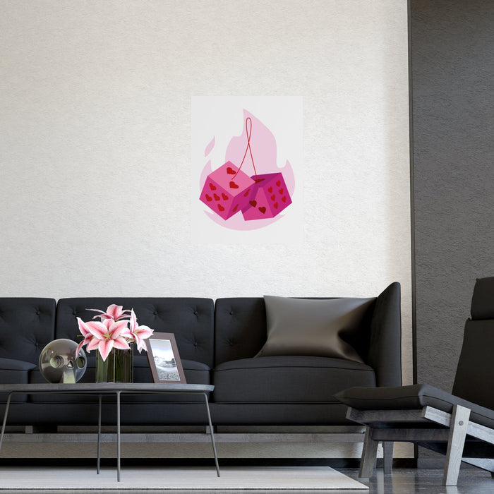 Elevate Your Living Space with Cube Love Matte Posters by Generic Brand