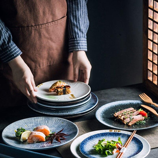 Elegant Designer Porcelain Plate Set for Elevated Kitchen Dining