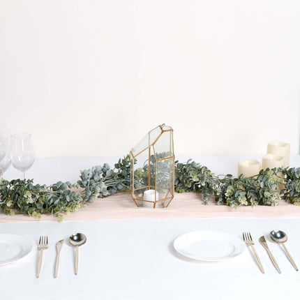 AliKopy 6ft Waterproof Faux Eucalyptus Leaf Garland - Lifelike Design