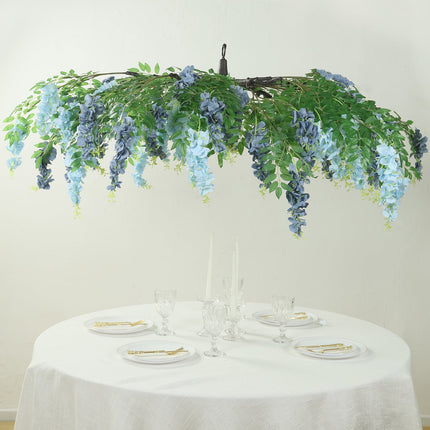 AliKopy 55" Silk Wisteria Vine Canopy - Interchangeable Branches, Eleg