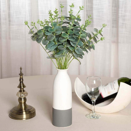 Très Elite 19" Frosted Green Artificial Eucalyptus Branches - Set of 2