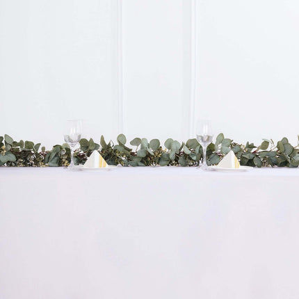 AliKopy 7ft Real Touch Eucalyptus Garland - Lifelike Greenery, Versati