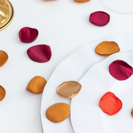 AliKopy 400-Pack Matte Silk Rose Petals - Life-Like Terracotta Confett