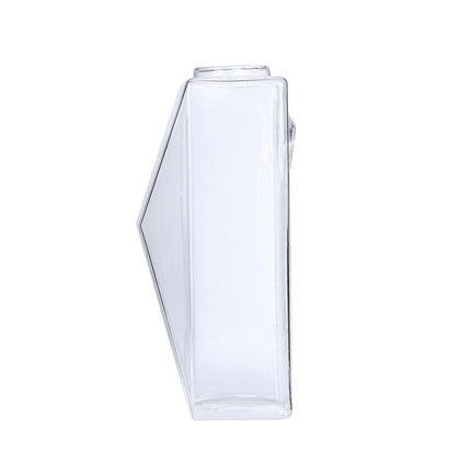 AliKopy 3-Pack Trapezoid Glass Wall Vases - Modern Indoor Planters