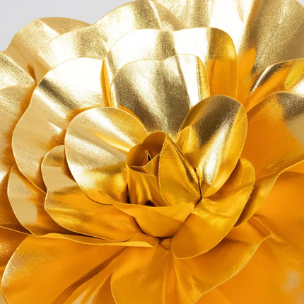 AliKopy 4 Pack 16" Large Metallic Gold Foam Roses - Real Touch & DIY C