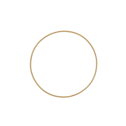 AliKopy 28" Gold Heavy Duty Metal Hoop Wreath - Durable Floral Design