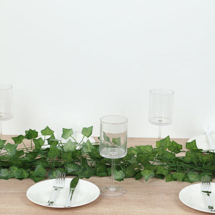 AliKopy 12 Pack 6.5ft Silk Ivy Leaf Garland - UV Resistant, Easy Hang