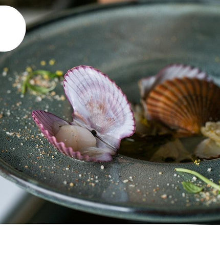 Charming Japanese Ceramic Breakfast Dish with Playful Straw Hat Design