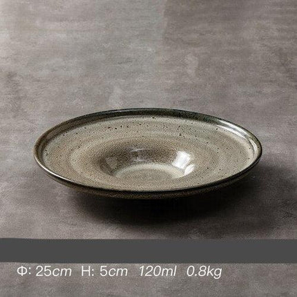 Charming Japanese Ceramic Breakfast Dish with Playful Straw Hat Design