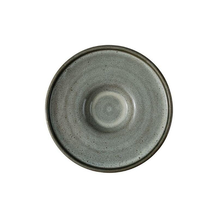 Japanese Ceramic Breakfast Plate Set with Stylish Straw Hat Pattern
