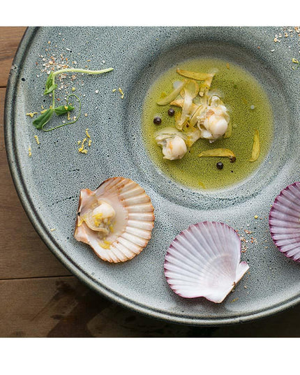 Charming Japanese Ceramic Breakfast Dish with Playful Straw Hat Design