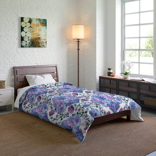 Elegant Paisley Comforter - Luxurious Polyester Snug Blanket