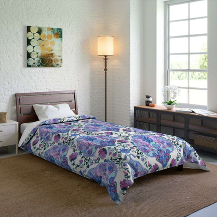Elegant Paisley Comforter - Ultimate Snuggle Blanket for Luxurious Relaxation