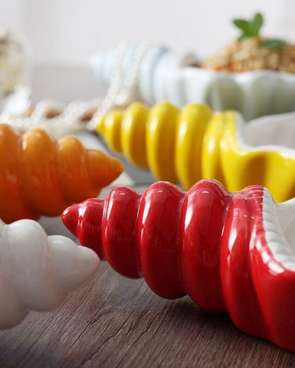 Chic Porcelain Conch Plate Set - A Must-Have for Elegant Dining