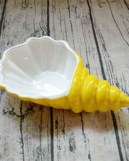 Chic Porcelain Conch Plate Set - A Must-Have for Elegant Dining